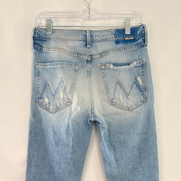 Mother Denim The Trickster Ankle Straight Leg Jean in An Icy Confession Size 26 - Picture 7 of 14